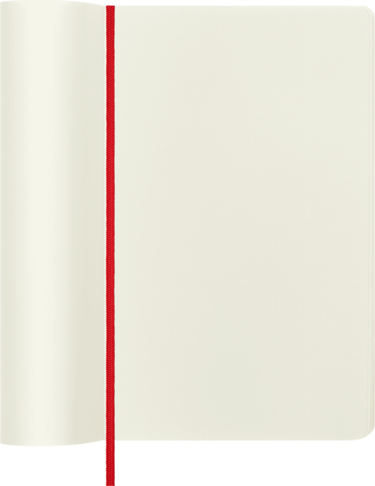 Moleskine Classic Yumuşak Kapak Çizgisiz Defter 9x14 192 Sayfa  Kırmızı