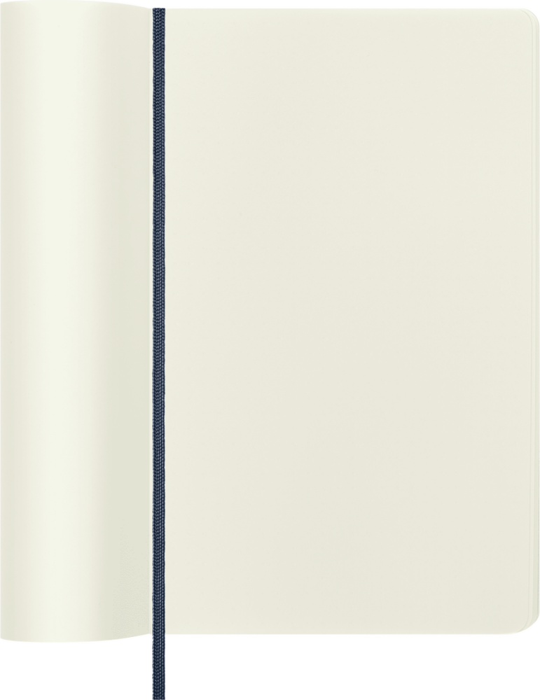 Moleskine Classic Yumuşak Kapak Çizgisiz Defter 9x14 192 Sayfa Sapphire Blue