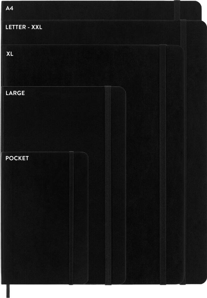 Moleskine Sert Kapak Çizgili Defter 13x21 400 Sayfa Black