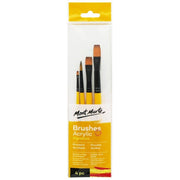 Mont Marte Gallery Series Acrylic Brush Set Signature 4-Piece
