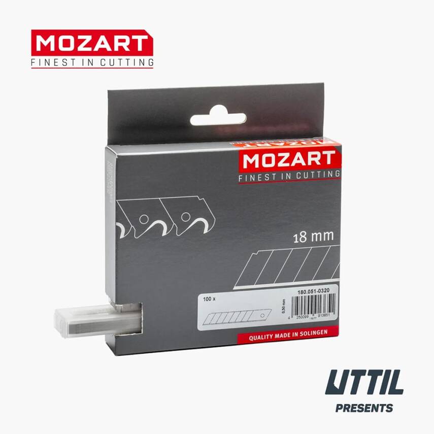 Mozart Blades Maket Bıçağı Yedeği 18 mm 10'lu