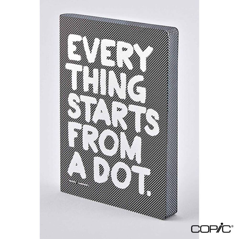 Nuuna Noktalı Premium Defter Everything Starts From A Dot  A5 120 gr 256 Sayfa