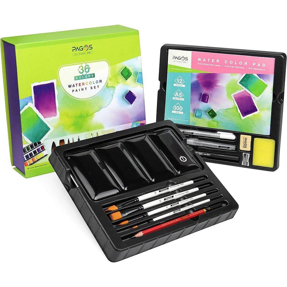 Pagos Special Boxed Watercolor Set 36 Colors