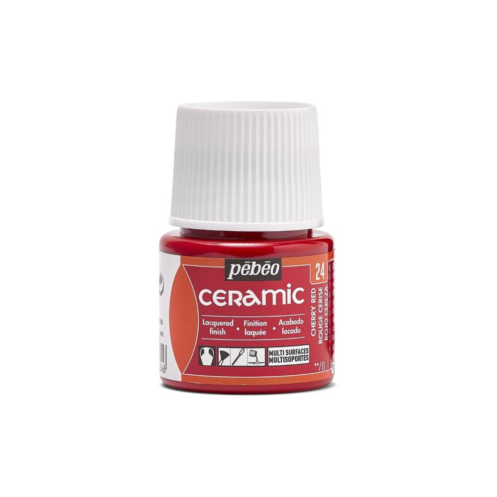 Pebeo Seramik Boyası 45 ml 24 Cherry Red