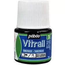 Pebeo Vitrail Cam Boyası 45 ml Sky Blue