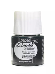 Pebeo Setacolor Opak Kumaş Boyası 45 ml Laque Noire Black Laque