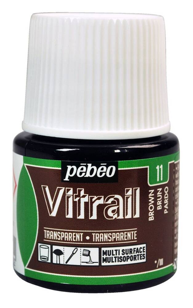 Pebeo Vitrail Cam Boyası 45 ml 11 Brown