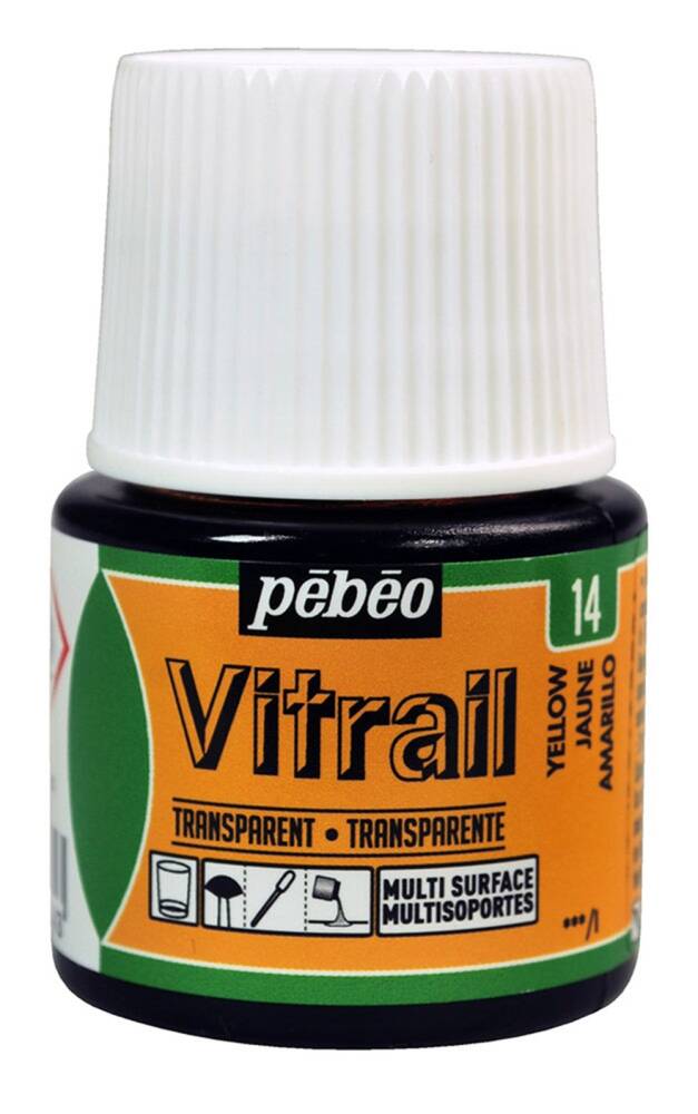 Pebeo Vitrail Cam Boyası 45 ml 14 Yellow