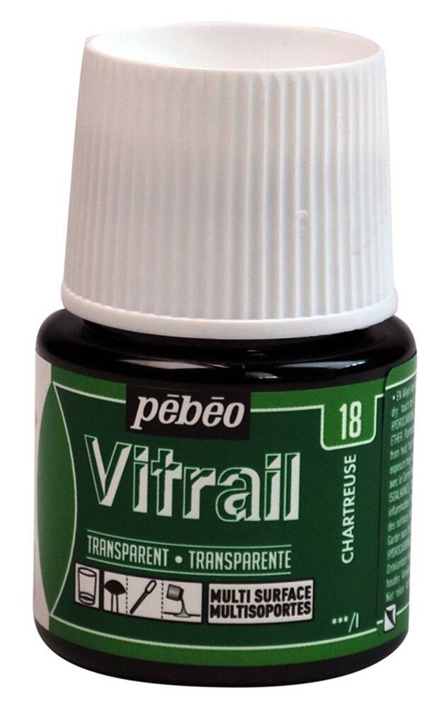 Pebeo Vitrail Cam Boyası 45 ml 18 Chartreuse
