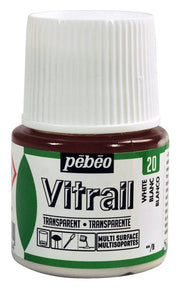Pebeo Vitrail Cam Boyası 45 ml 20 White