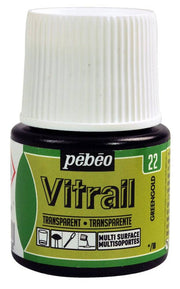 Pebeo Vitrail Cam Boyası 45 ml 22 Greengold