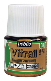 Pebeo Vitrail Cam Boyası 45 ml 38 Gold
