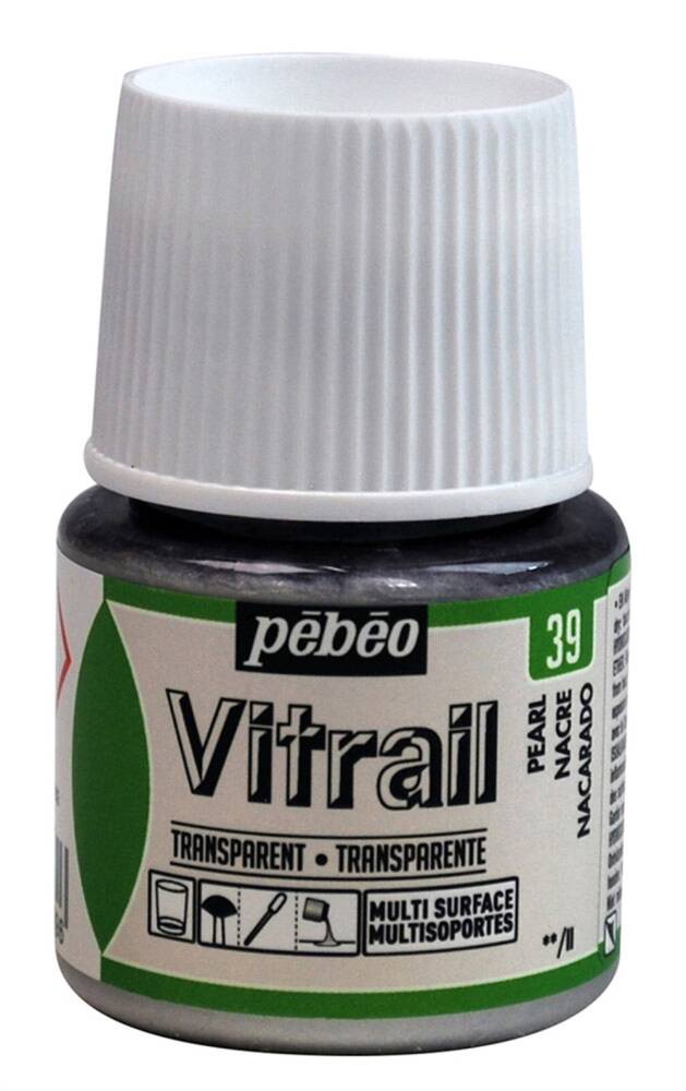 Pebeo Vitrail Cam Boyası 45 ml 39 Pearl