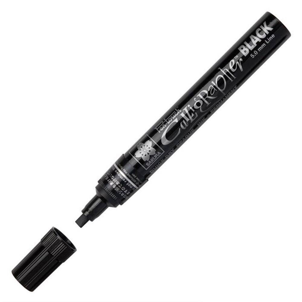 Sakura Pen-Touch Calligrapher Kaligrafi Kalemi 5 mm. Siyah