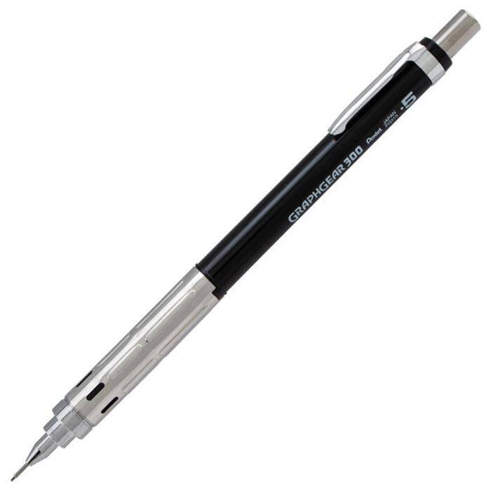 Pentel Graphgear 300 Versatil Teknik Çizim ve Yazı Kalemi 0.5 mm Siyah