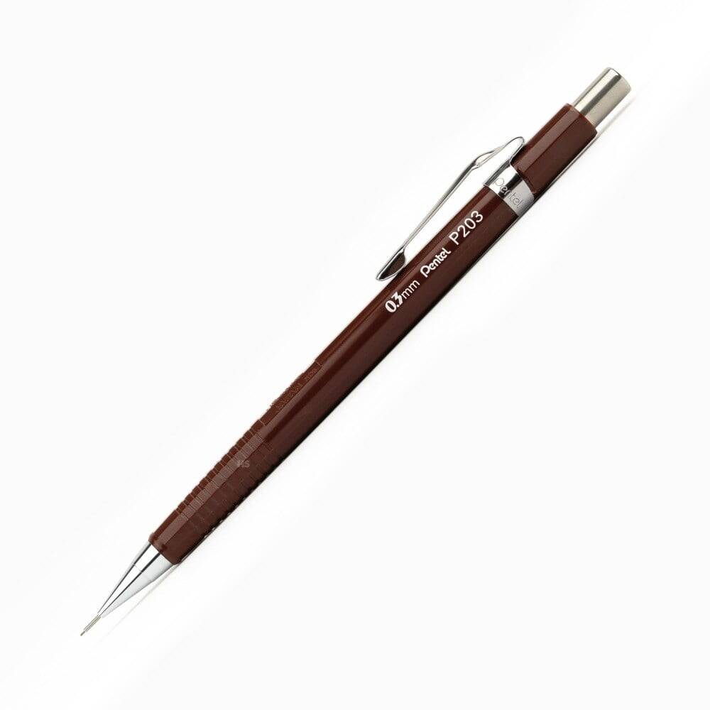 Pentel Versatil Uçlu Teknik Kalem Kahve 0.3 mm P203