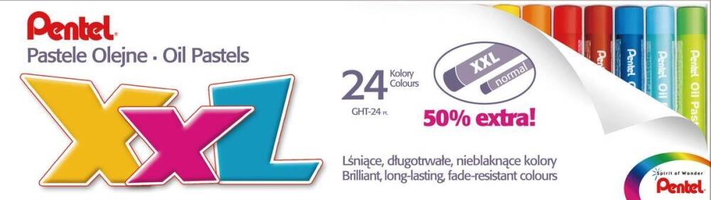 Pentel Yağlı Pastel Boya 24 Renk XXL