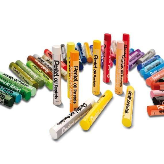 Pentel Yağlı Pastel Boya 24 Renk XXL