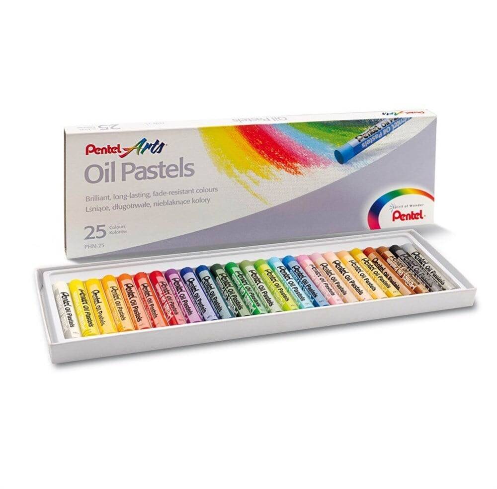 Pentel Yağlı Pastel Boya 25 Renk