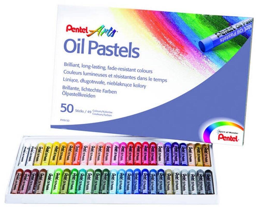 Pentel Yağlı Pastel Boya 50 Renk