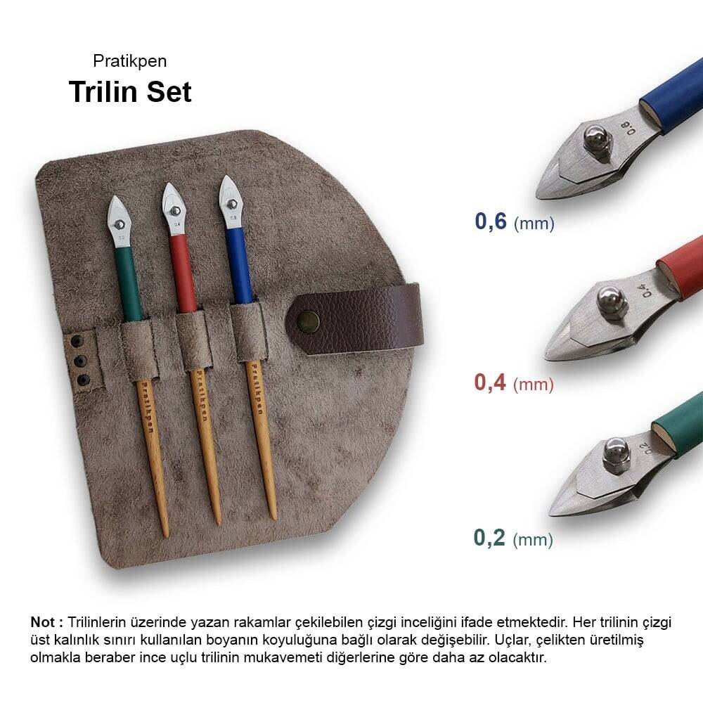 Pratikpen Ruling Set 0.2-0.4-0.6 mm 3-piece