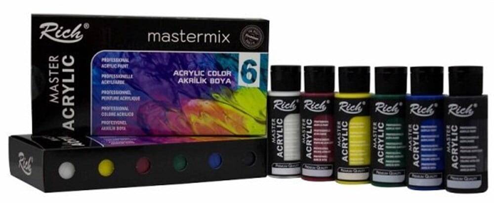 Rich Master Akrilik Boya Seti Mastermix 6 Renk