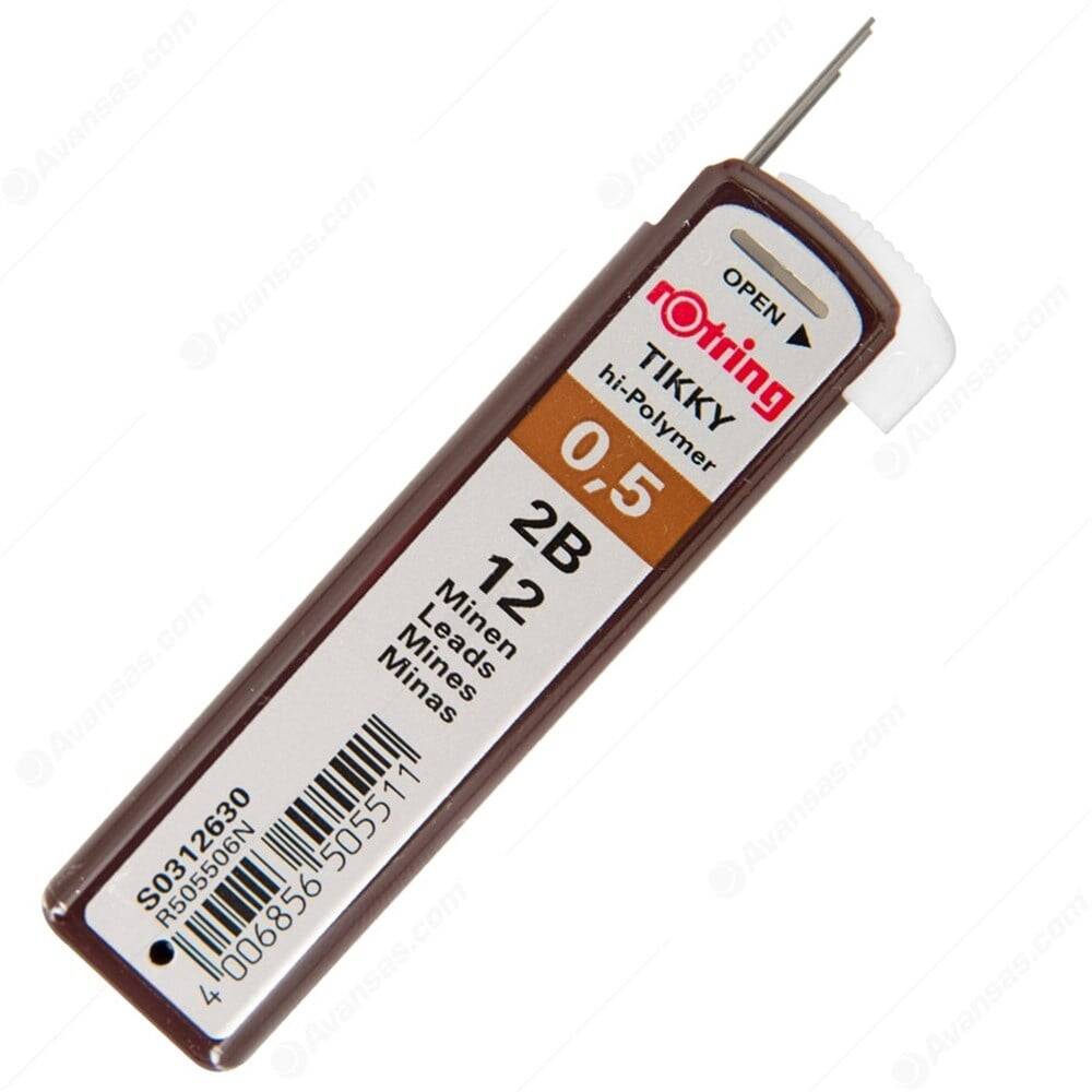 Rotring 0.5 mm 2B Hi-Polymer Kalem Ucu