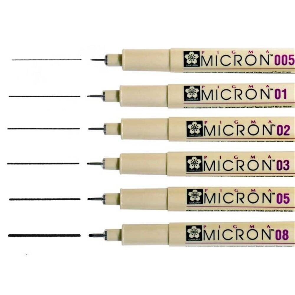 Sakura Pigma Micron Çizim Kalemi 08 Siyah 0.50 mm