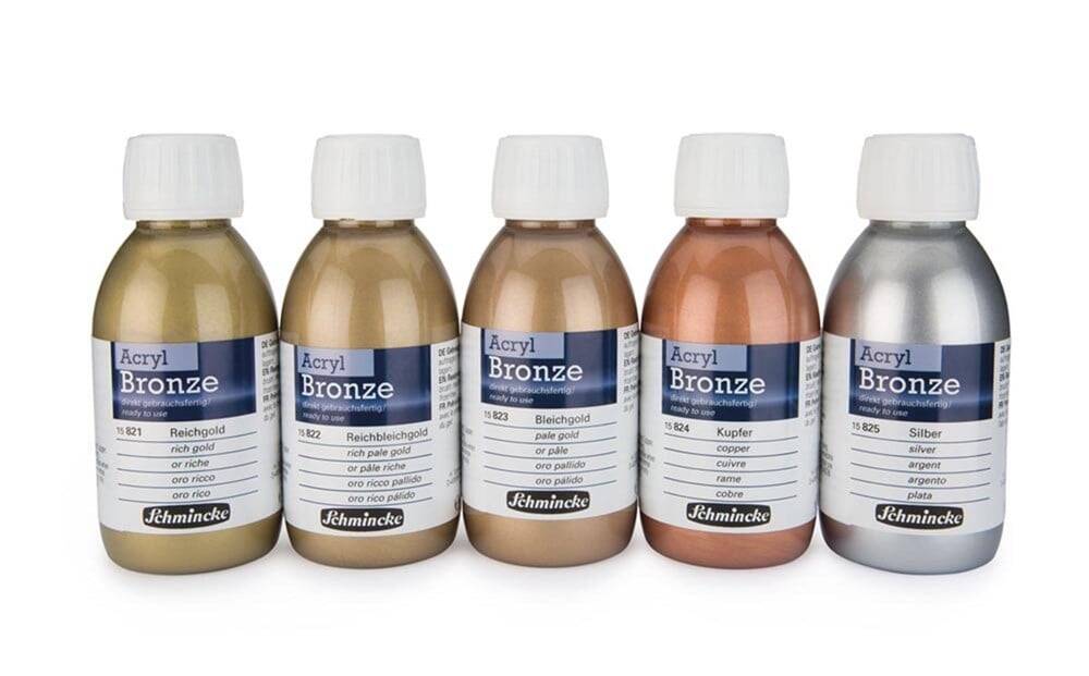 Schmincke Acrylic Bronze Metal Akrilik Boya 150 ml 821 Rich Gold