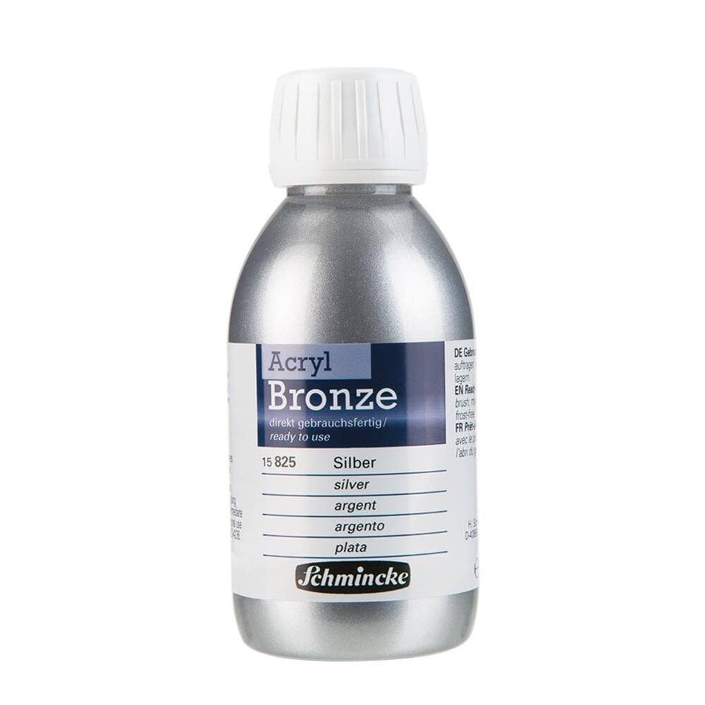 Schmincke Acrylic Bronze Metal Akrilik Boya 150 ml 825 Silver
