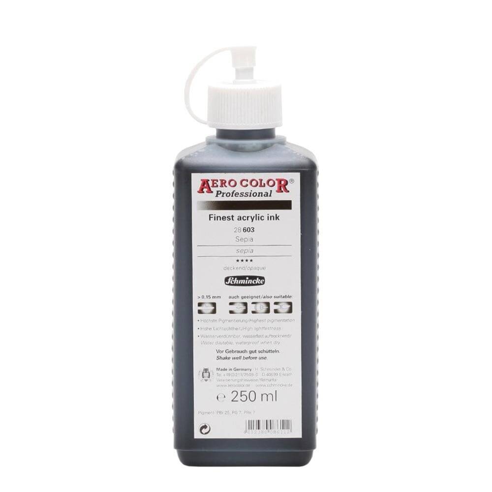 Schmincke Aero Color Akrilik Mürekkep 250 ml 603 Sepia