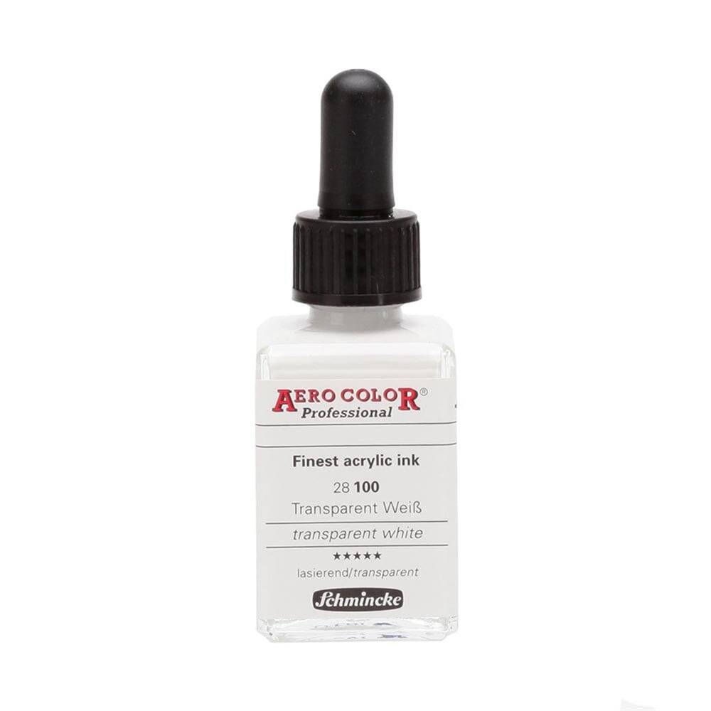 Schmincke Aero Color Akrilik Mürekkep 28 ml 100 Transparent White