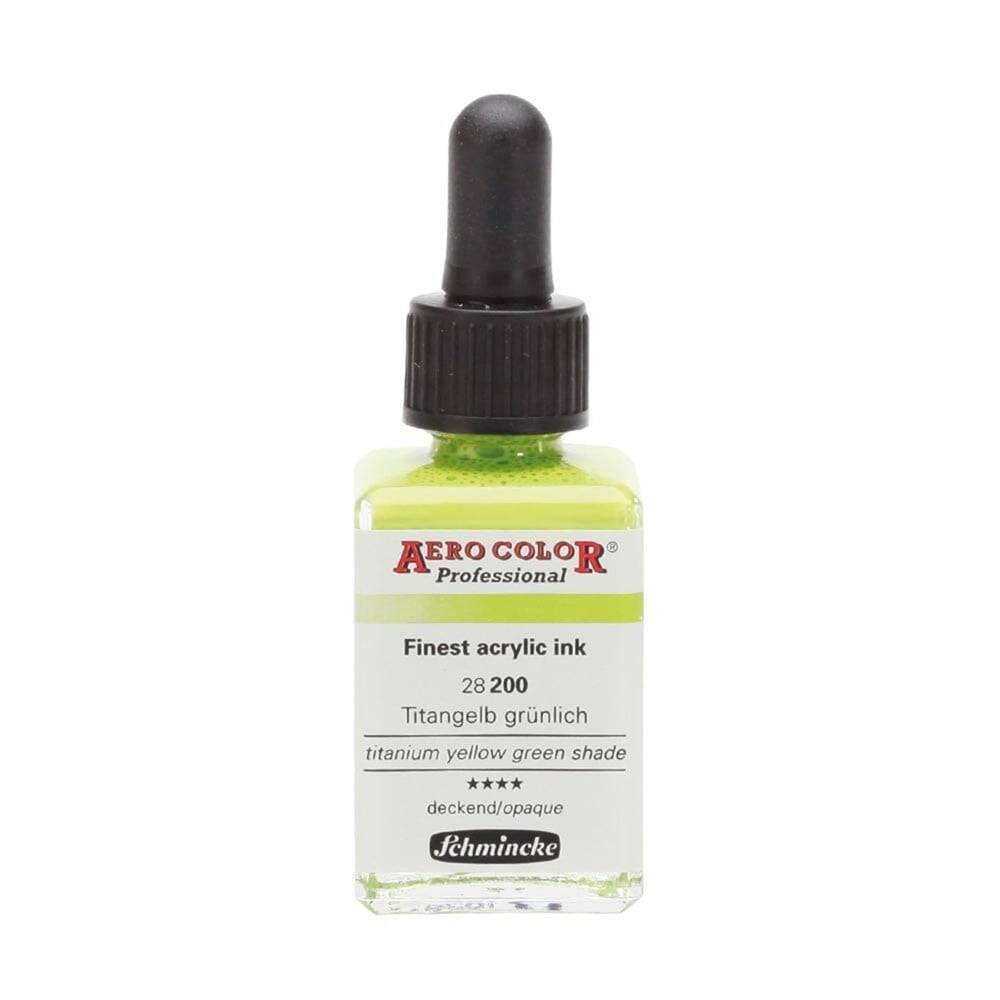 Schmincke Aero Color Akrilik Mürekkep 28 ml 200 Titanium Yellow Green Shade