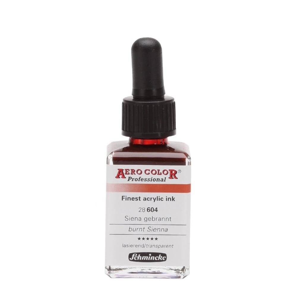 Schmincke Aero Color Akrilik Mürekkep 28 ml 604 Burnt Sienna