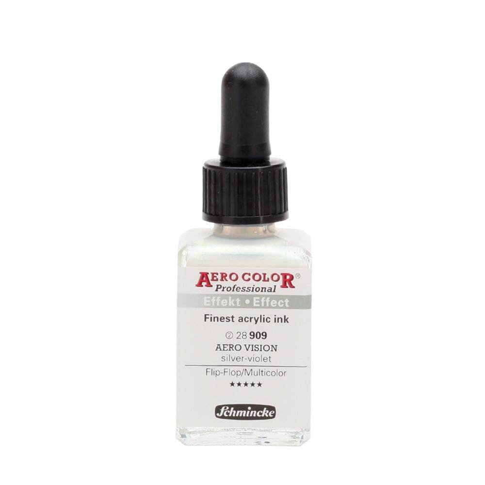 Schmincke Aero Color Akrilik Mürekkep 28 ml 909 Aero Vision Silver Violet