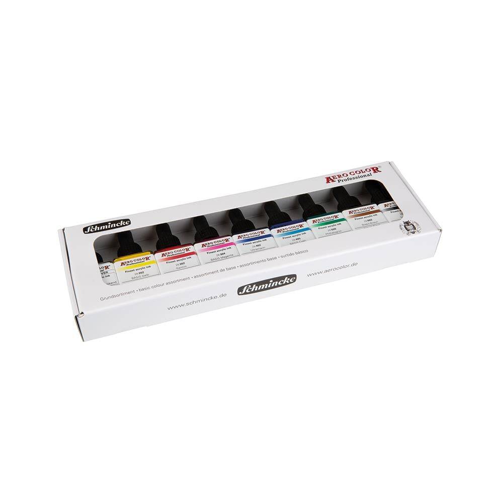 Schmincke Aero Color Akrilik Mürekkep Set 9x28ml