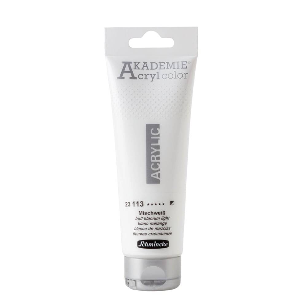 Schmincke Akademie Akrilik Boya 120 ml 113 Buff Titanium Light