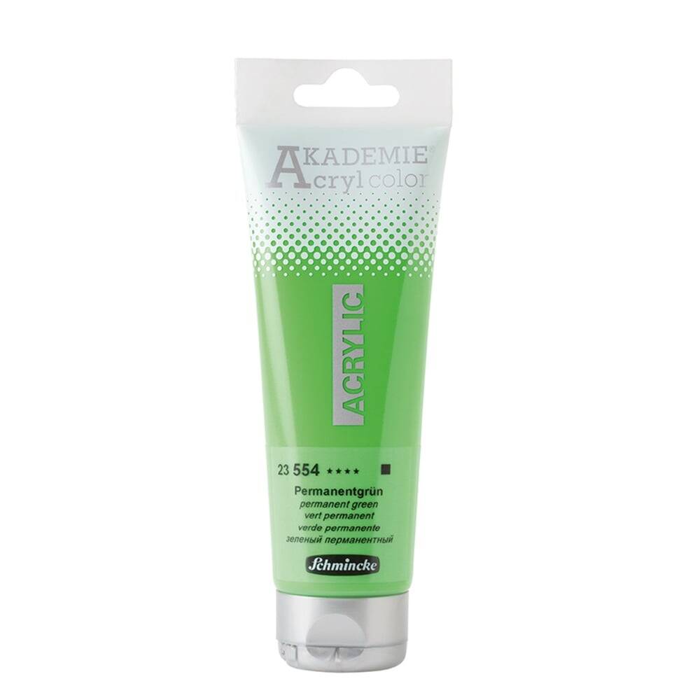 Schmincke Akademie Akrilik Boya 120 ml 554 Permanent Green