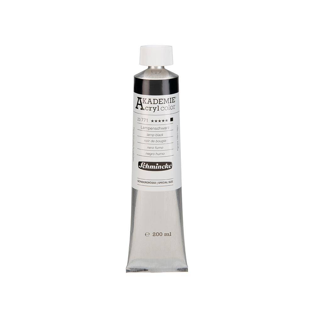Schmincke Akademie Acrylic Paint 200 ml 771 Lamp Black