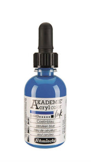 Schmincke Akademie Akrilik Mürekkep 50 ml 449 Cerulean Blue