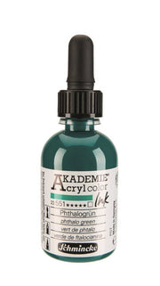 Schmincke Akademie Akrilik Mürekkep 50 ml 551 Phthalo Green
