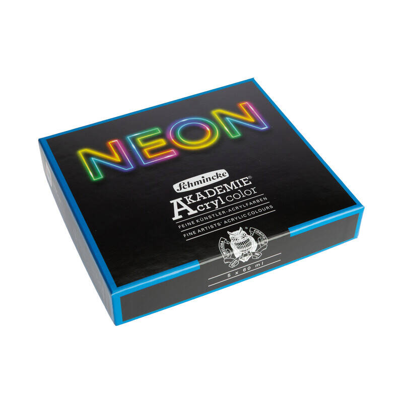 Schmincke Akademie Akrilik Set Neon Renkler 5x60 ml