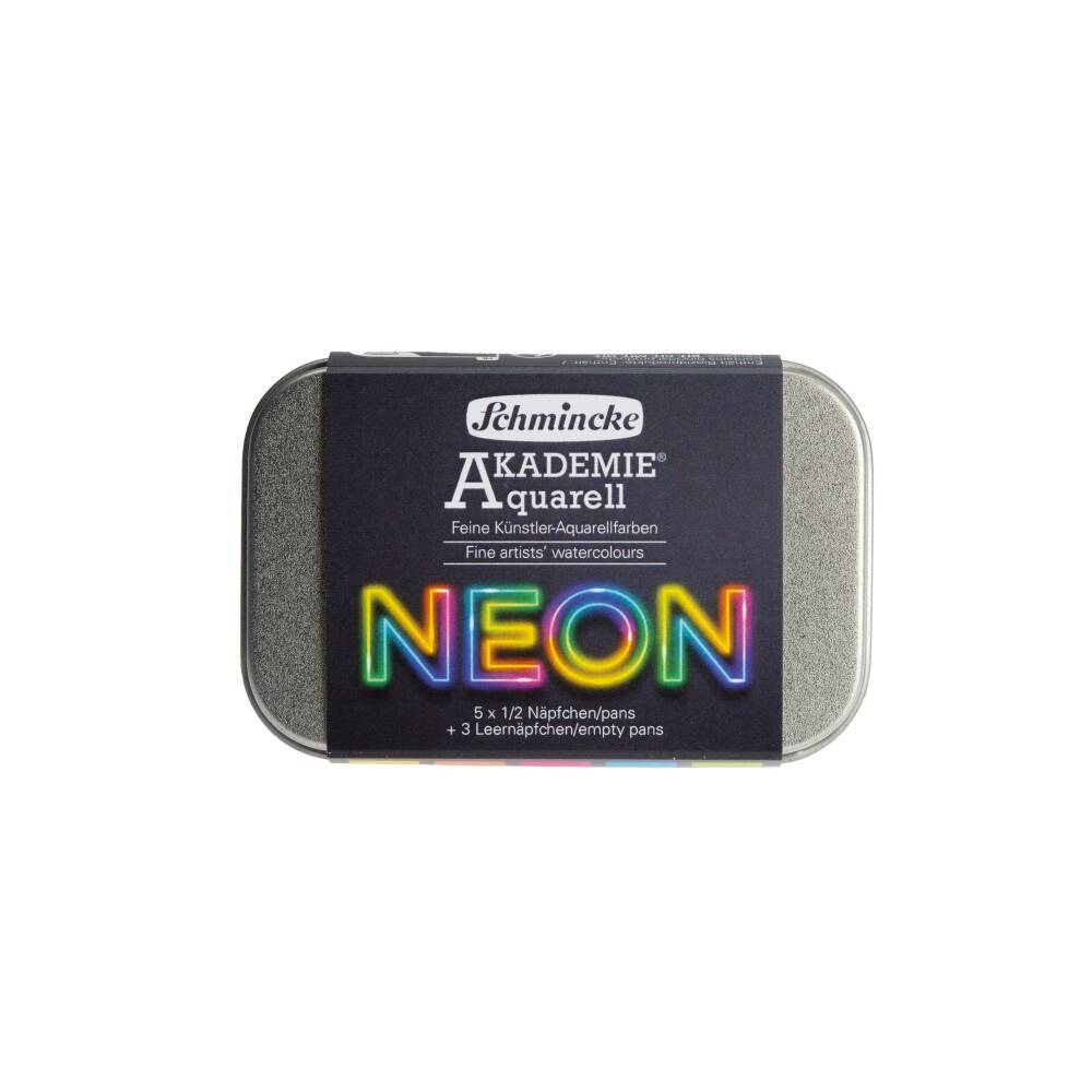 Schmincke Akademie Aquarell 5 Renk Neon Renkler