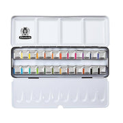 Schmincke Akademie Aquarell Metal Kutu Sulu Boya Seti 24 X Yarım Tablet 75424
