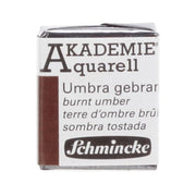 Schmincke Akademie Aquarell Yarım Tablet Sulu Boya 664 Burnt Umber