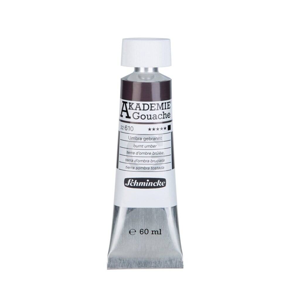 Schmincke Akademie Guaj Boya 60 ml 610 Burnt Umber