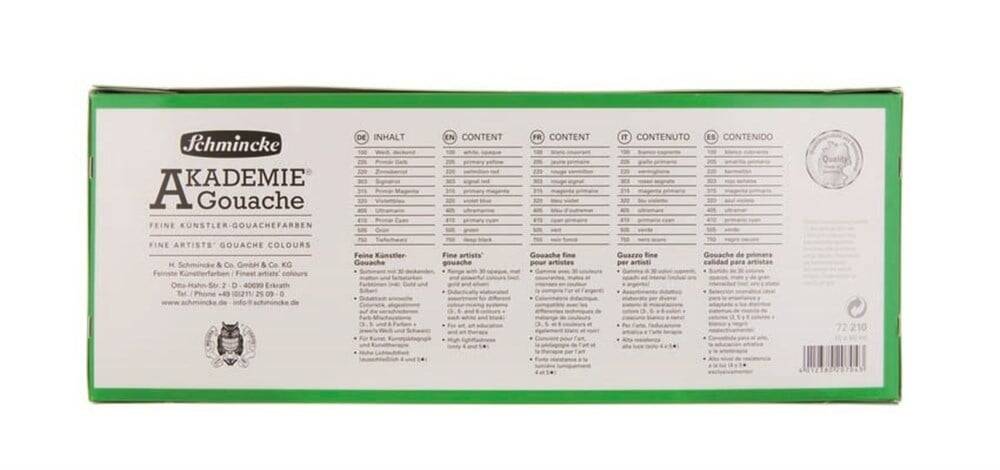 Schmincke Akademie Guaj Boya Set 10x60ml