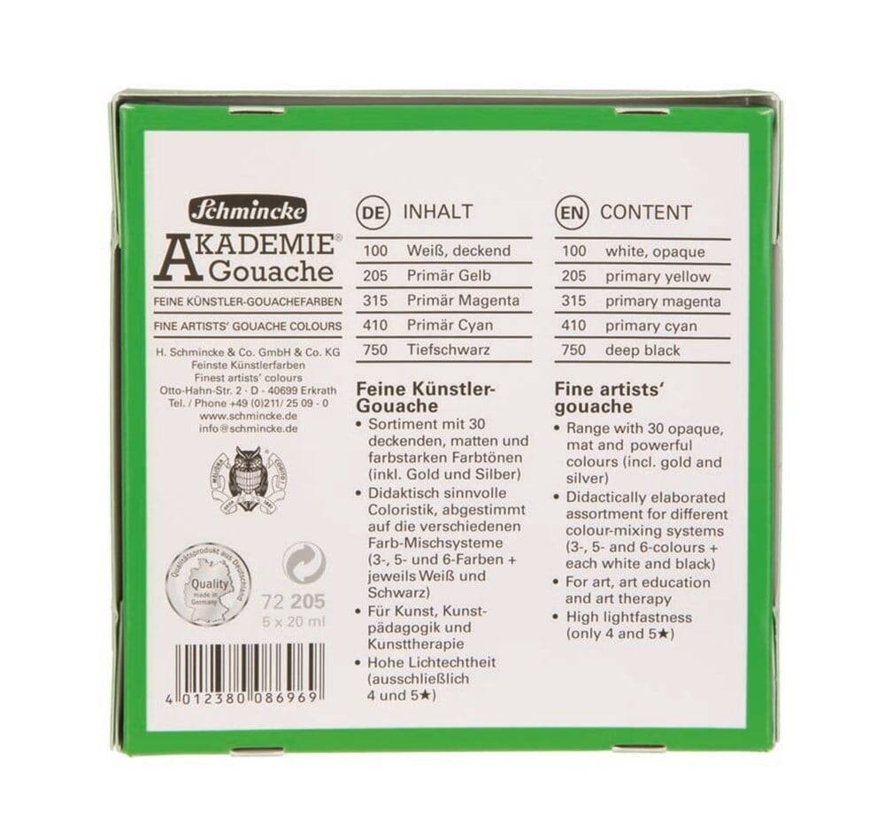 Schmincke Akademie Guaj Boya Set 5x20ml
