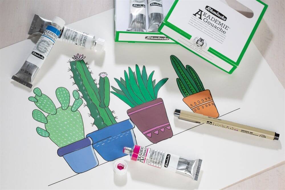 Schmincke Akademie Guaj Boya Set 5x20ml
