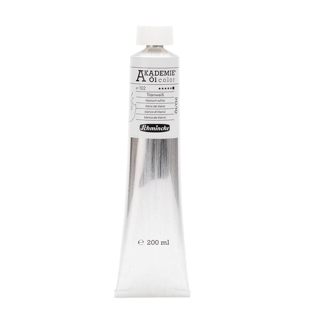 Schmincke Akademie Öl Color Yağlı Boya 200 ml Seri 1 102 Titanium White